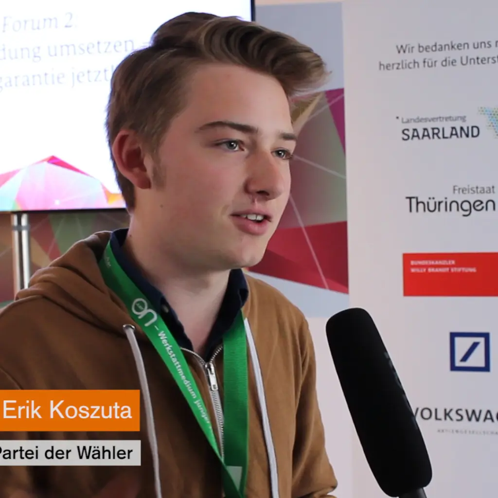 Erik Koszuta von der Partei der Wähler.