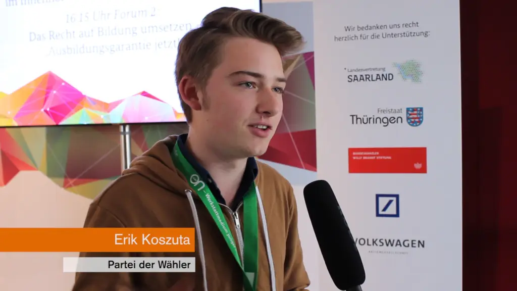 Erik Koszuta von der Partei der Wähler.