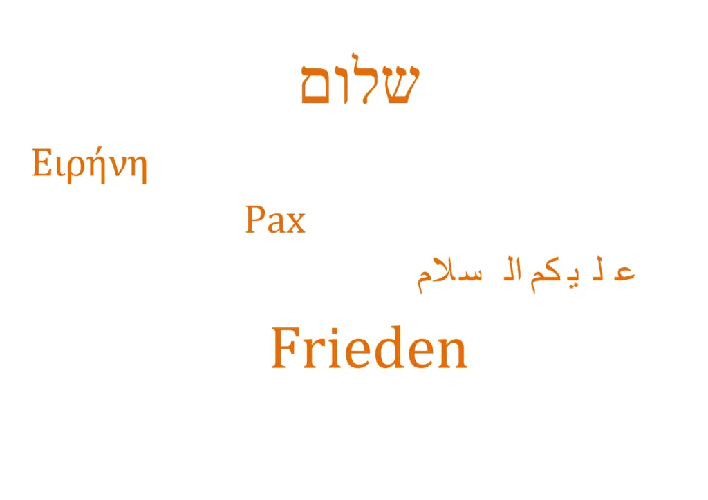 Frieden - ein Wort, viele Bedeutungen/Grafik: Jan Blanke