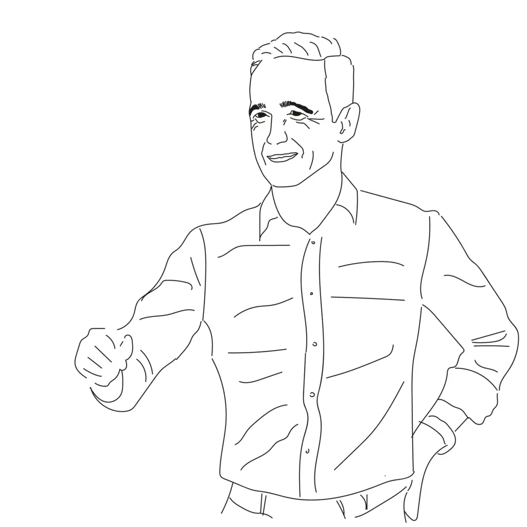 Zeichnung von Heiko Maas.