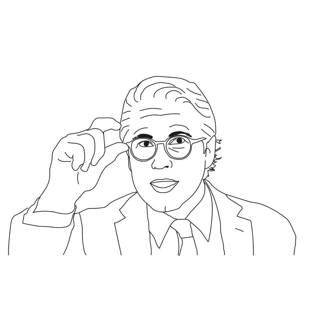 Zeichnung von Andreas Scheuer.