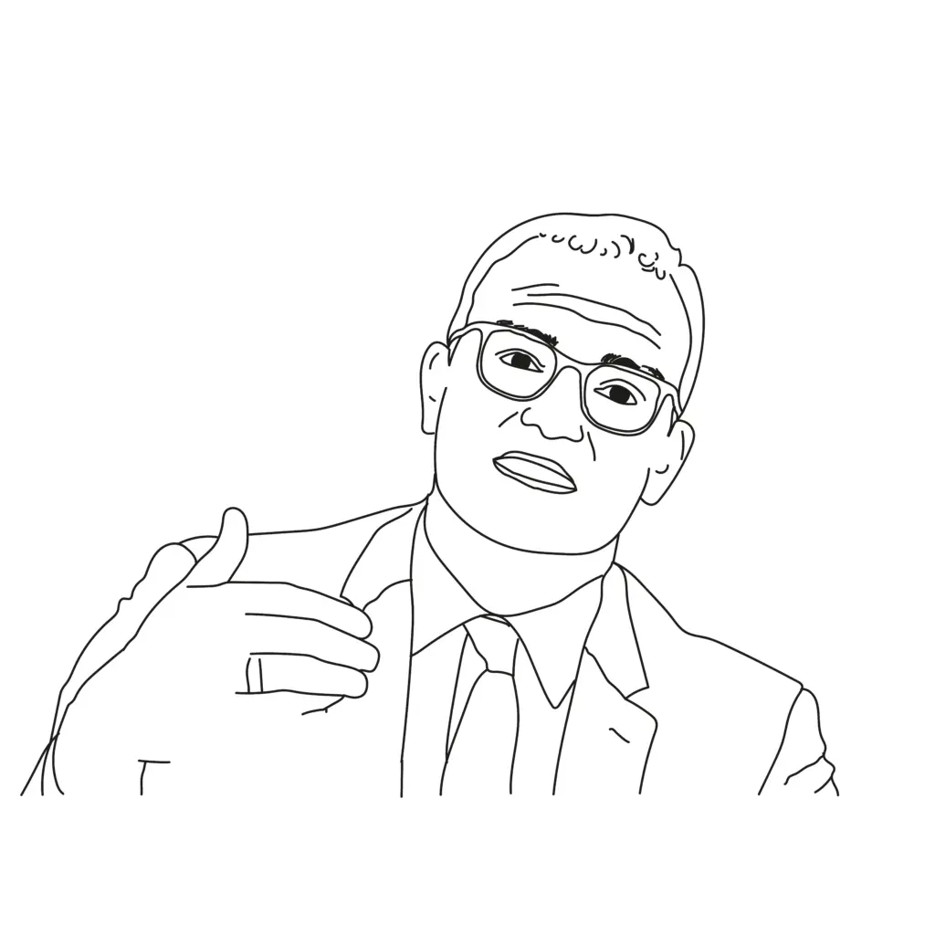 Zeichnung von Jens Spahn.