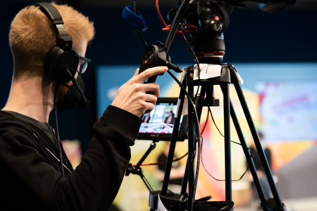 Öffentlichkeitsarbeit auf den JPT 2021.
Foto: Jugendpresse Deutschland/Annkathrin Weis