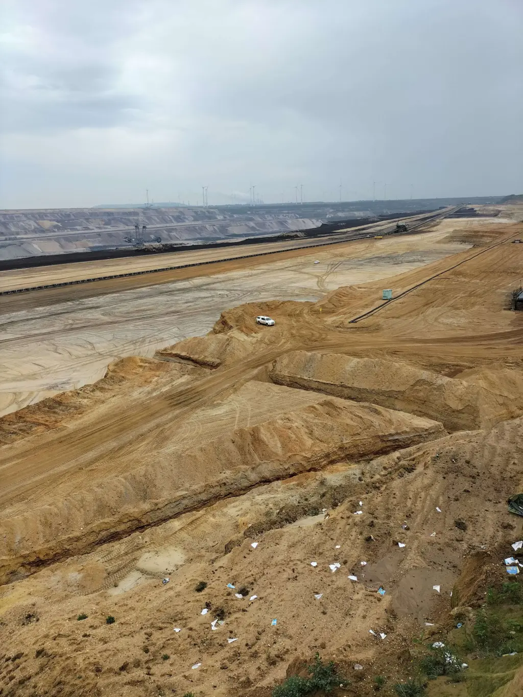 Der Tagebau Garzweiler 2 an der Grenze zu Lützerath.