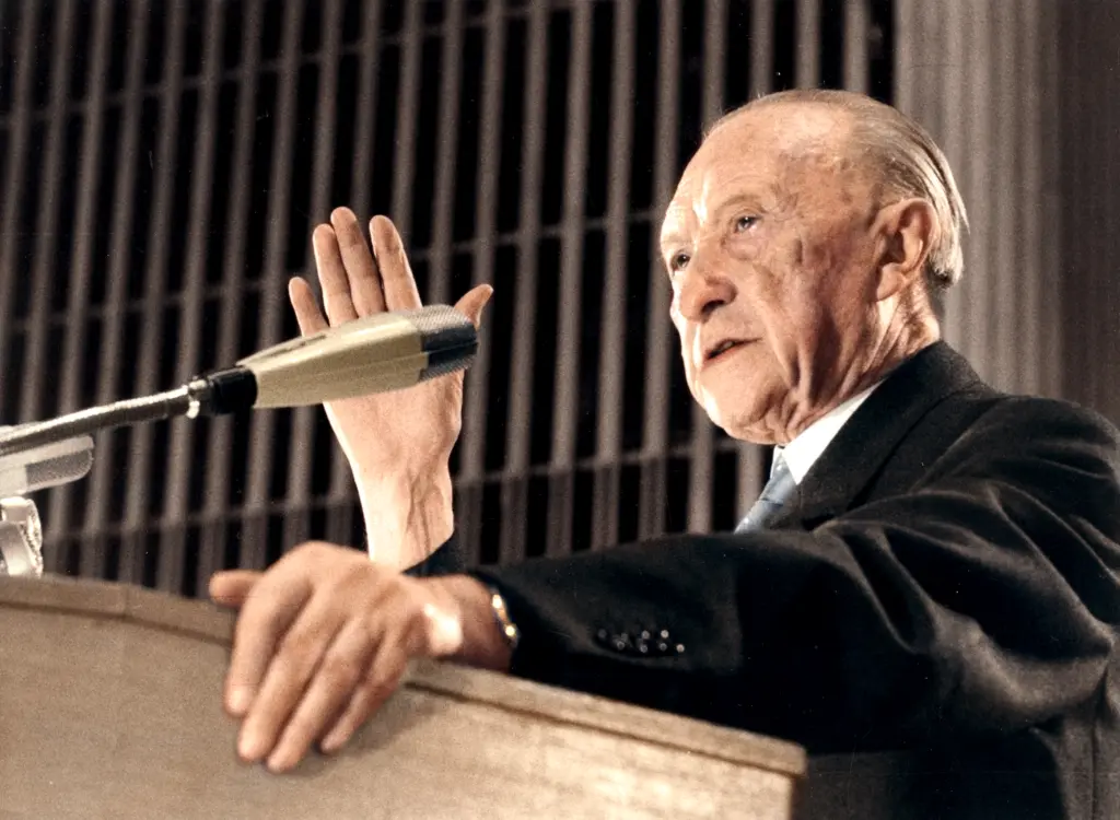 Konrad Adenauer, 1. Bundeskanzler und Parteivorsitzender der CDU