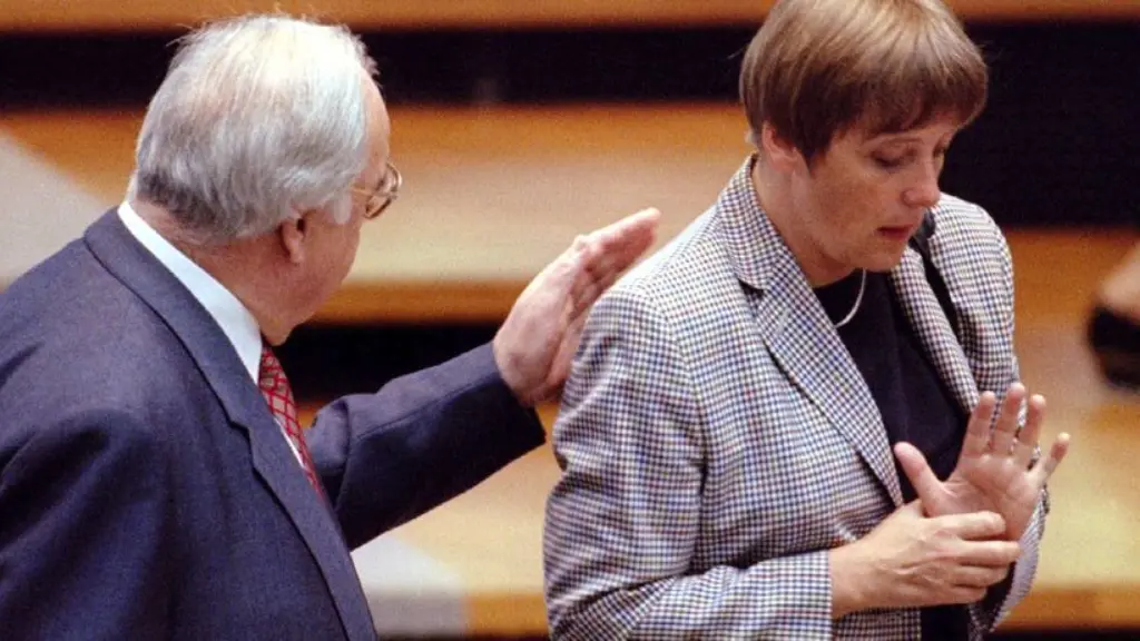Helmut Kohl und seine damalige Umweltministerin Angela Merkel